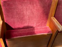 4 retro bioscoopstoelen - afbeelding 3 van  4