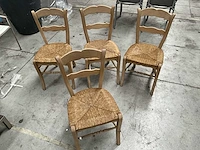 4 rieten stoelen - afbeelding 1 van  6