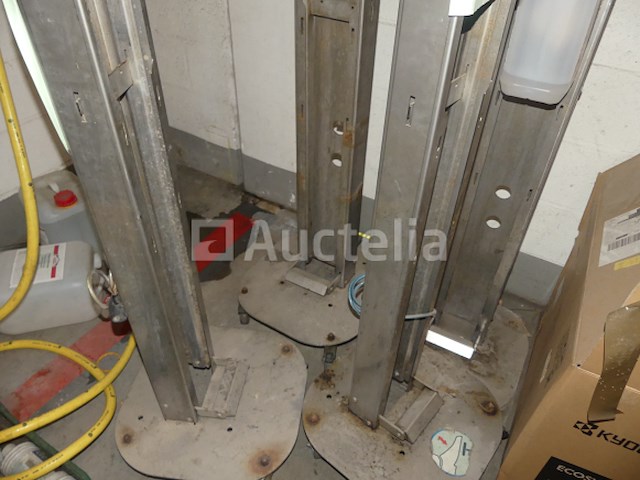 4 roestvrijstalen kolommen hydroalcoholische gel dispenser - afbeelding 3 van  6