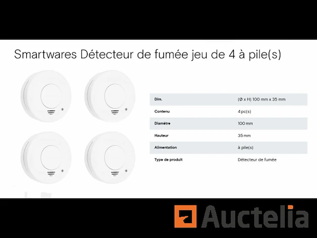 4 rookmelders smartwares 10.100.41 - afbeelding 1 van  2