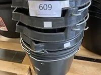 4 rubberen emmers - afbeelding 1 van  2