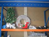 4 sets kerstlampjes, kerstkrans, sierstuk winter, sierstuk kerstman met slee, kunstof kerstboom