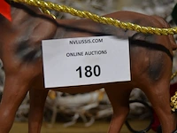 4 sets kerstlampjes, kerstkrans, sierstuk winter, sierstuk kerstman met slee, kunstof kerstboom - afbeelding 8 van  12