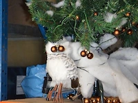 4 sets kerstlampjes, kerstkrans, sierstuk winter, sierstuk kerstman met slee, kunstof kerstboom - afbeelding 10 van  12
