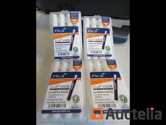 4 sets van 4 permanente navullingen wit pica 991/52 - afbeelding 2 van  3