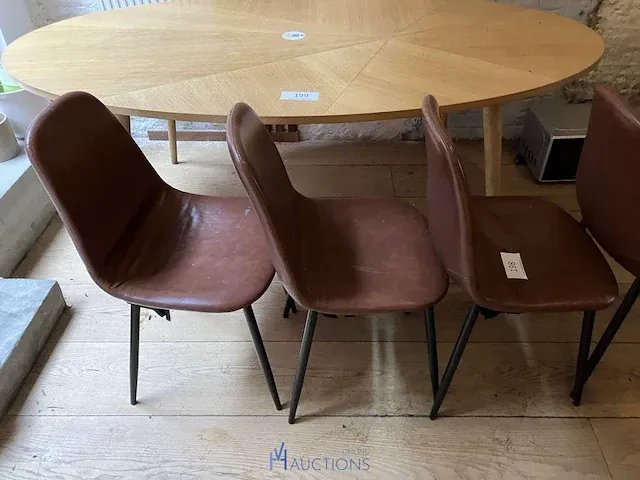 4 skaien stoelen - afbeelding 3 van  4