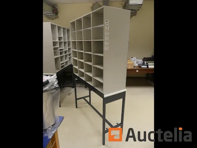 4 sorteerkasten met kluisjes voor post styromega - afbeelding 5 van  6