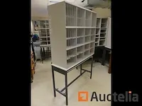 4 sorteerkasten met kluisjes voor post styromega - afbeelding 6 van  6