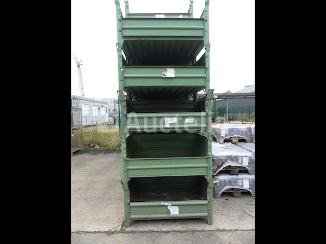 4 stapelbare metalen bakken - afbeelding 5 van  7