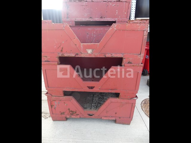 4 stapelbare metalen bakken - afbeelding 5 van  7