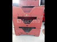 4 stapelbare metalen bakken - afbeelding 5 van  7