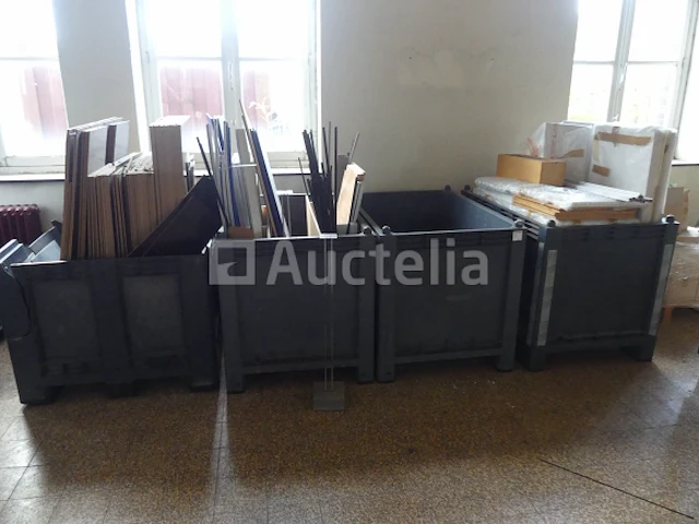 4 stapelbare plastic containers - afbeelding 6 van  11
