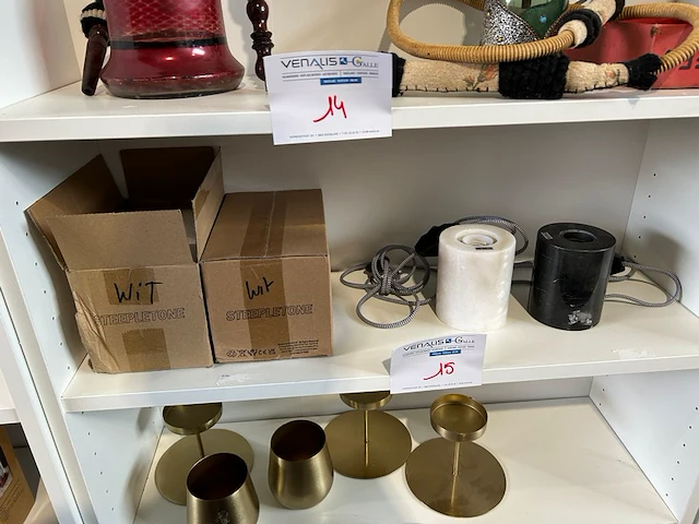 4 steepletone lamphouders - afbeelding 1 van  4