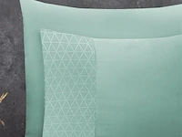4 sterren hotel dekbed overtrek mint green 200x200cm - afbeelding 4 van  4