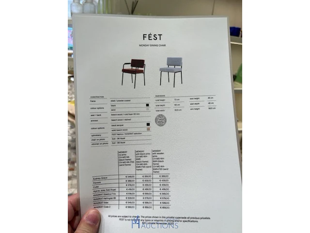 4 stoelen fest - afbeelding 8 van  8