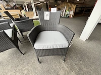 4 stoelen wicker met kussens - afbeelding 4 van  5