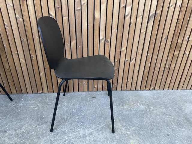 4 stoelen zwart - afbeelding 2 van  2