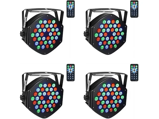 4 stuks 36 x 1 w 7-kanaals rgb led podiumverlichting - afbeelding 1 van  4