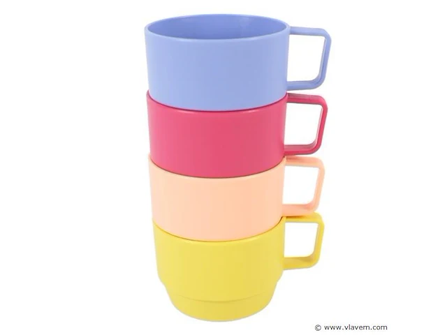 4 stuks drankbekers 300ml - afbeelding 1 van  2