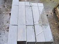 4 stuks grijs trapblokken arduin afm. 100x35x15 , 1 stuk grijs trapblok arduin afm. 125x35x15 - afbeelding 3 van  6