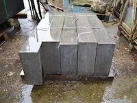 4 stuks grijs trapblokken arduin afm. 100x35x15 , 1 stuk grijs trapblok arduin afm. 125x35x15 - afbeelding 4 van  6