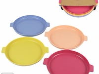 4 stuks rond bord - afbeelding 1 van  3