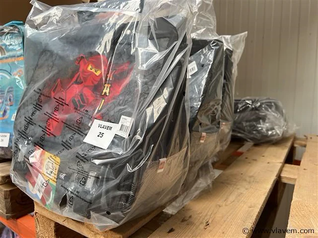 4 stuks, schooltas trolleys, 18l. - afbeelding 2 van  2