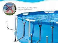 4 stuks zwembadafdekkingshouders, wit - afbeelding 3 van  4