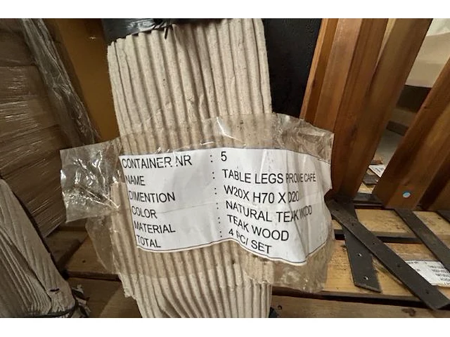 4 tafelpoten - afbeelding 3 van  3