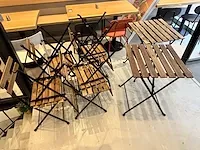 4 terras-tafels + 8 stoelen - afbeelding 1 van  3