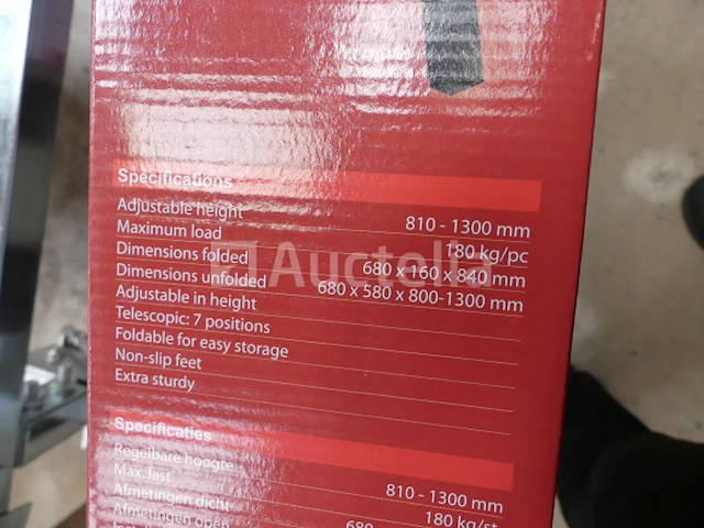4 tolland inklapbare en uitschuifbare metalen schragen - afbeelding 5 van  11