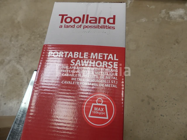 4 tolland inklapbare en uitschuifbare metalen schragen - afbeelding 9 van  11