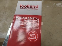 4 tolland inklapbare en uitschuifbare metalen schragen - afbeelding 9 van  11