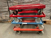 4 transportkarretjes - afbeelding 1 van  1