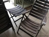 4 tuinstoelen + bankje - afbeelding 1 van  2