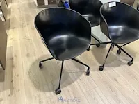 4 verrijdbare bijzetstoelen hay - afbeelding 1 van  3