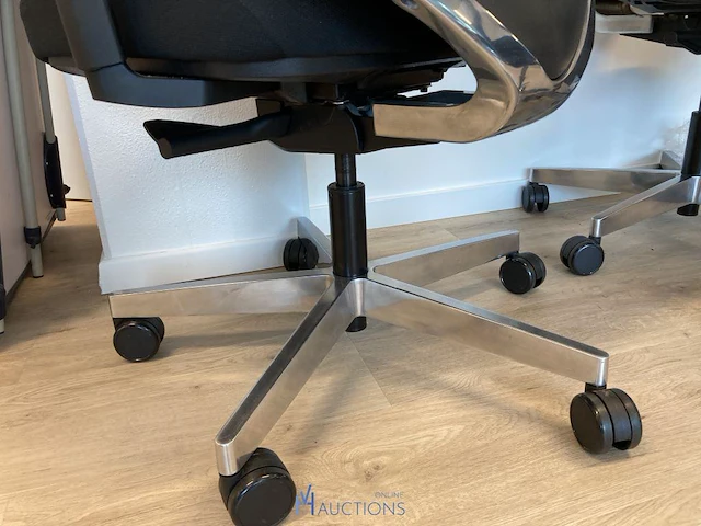 4 verrijdbare typiste stoelen - afbeelding 4 van  5