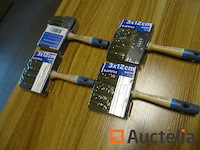 4 vierkante kwasten op waterbasis 12 cm gamma - afbeelding 3 van  3