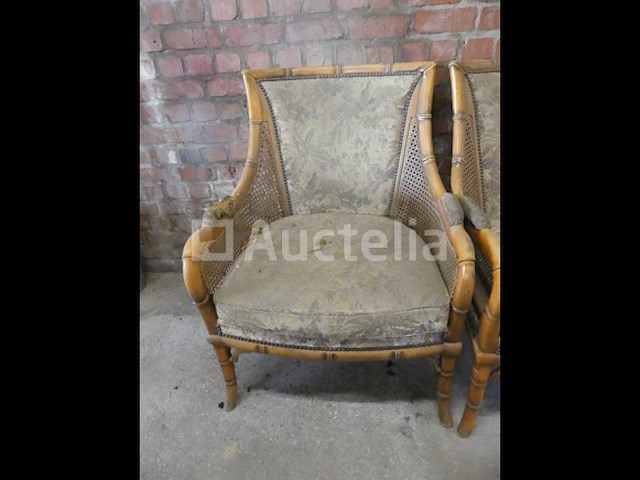 4 vintage fauteuils - afbeelding 3 van  5