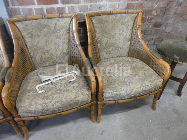 4 vintage fauteuils - afbeelding 4 van  5