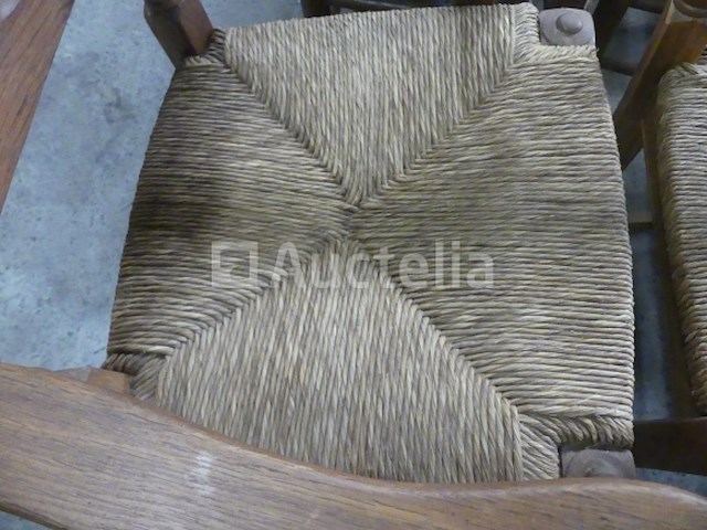 4 vintage stoelen en 2 fauteuils - afbeelding 3 van  3