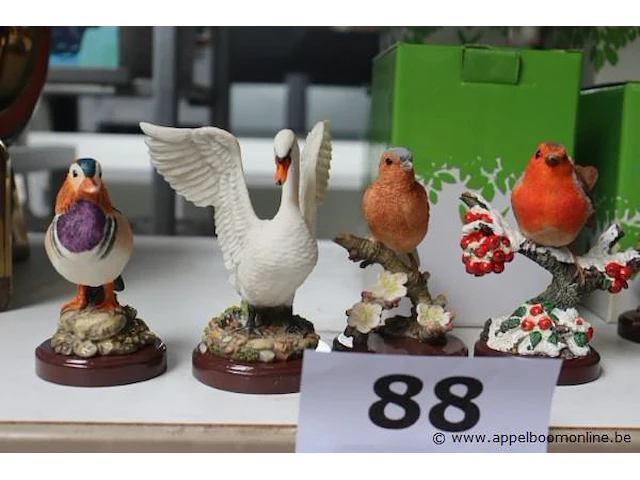 4 vogelbeeldjes - afbeelding 1 van  2