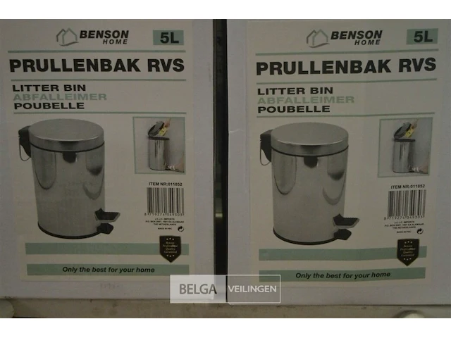 ±4 vuilbakjes 5l - afbeelding 2 van  3