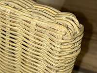 4 witte rieten stoelen - afbeelding 3 van  3