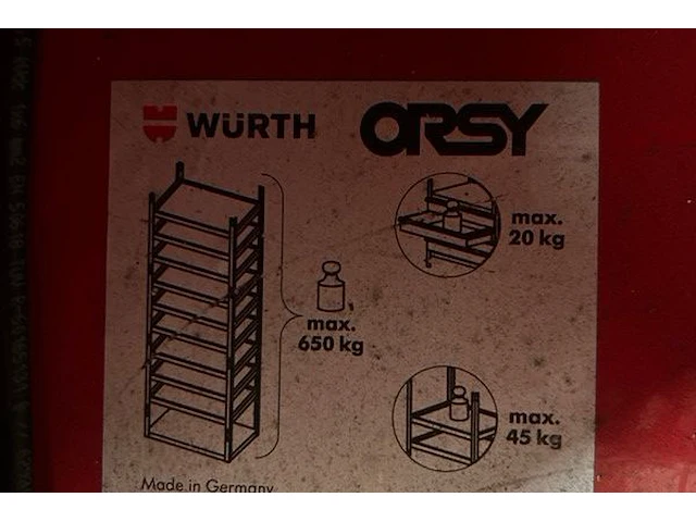 4 wurth rekjes, locker, inhoud - afbeelding 3 van  11