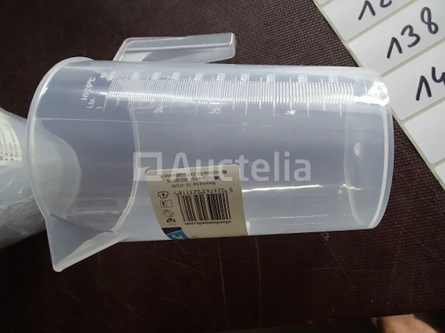 4 x 1 l silverline maatbekers - afbeelding 2 van  3