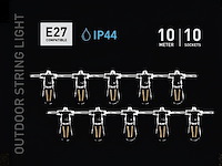 4 x 10 meter e27 waterdicht prikkabel koppelbaar - afbeelding 5 van  7