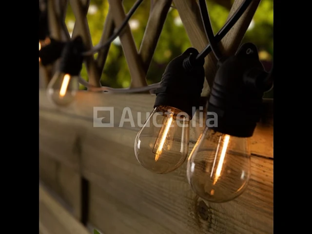 4 x 10 meter rgb led lichtslingers – e27 – ip65 waterdicht – binnen & buiten - afbeelding 2 van  4