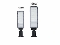 4 x 100w 5000k led straatverlichting met lens waterdicht kantelbaar - afbeelding 7 van  12