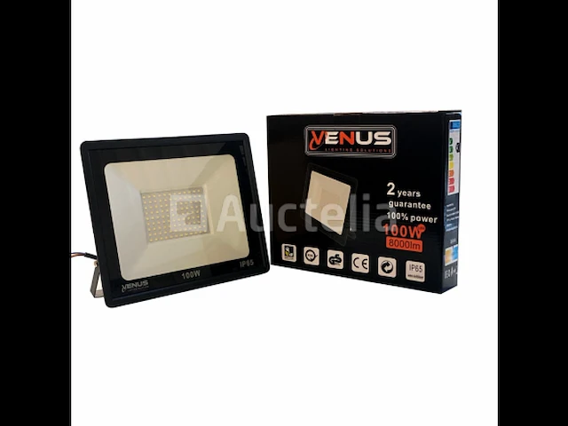 4 x 100w led breedstraler - 6500k koud wit - afbeelding 1 van  4